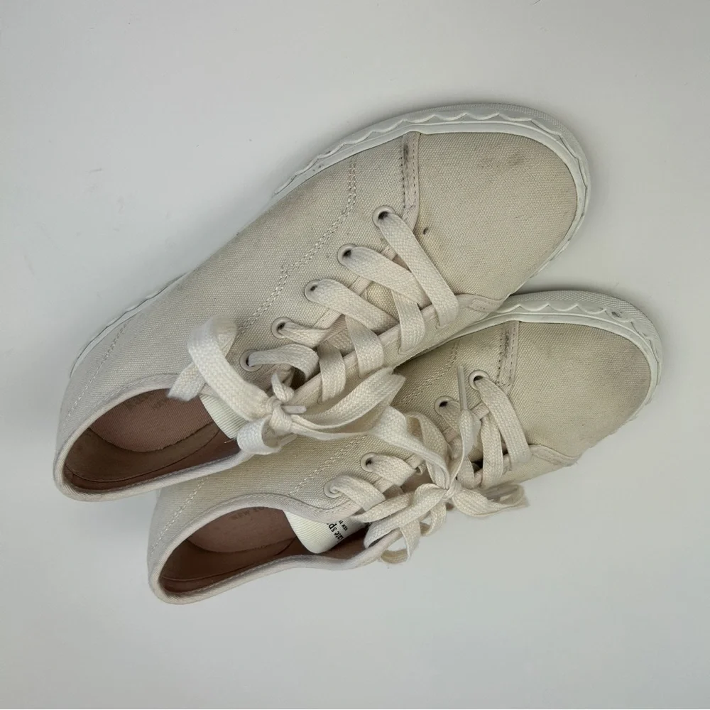 Kate Spade New York Vale Cream canvas sneakers size 6B